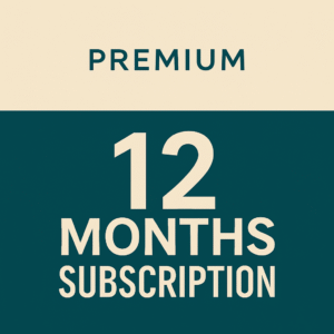 12 months subscription - 3 Screens
