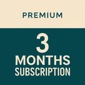 3 months subscription - 3 Screens